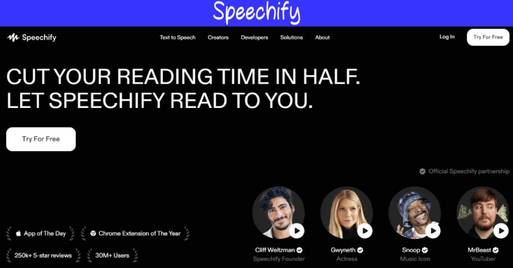 Speechify ai voice generator