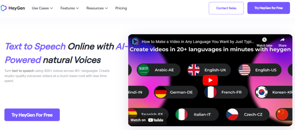 HeyGen AI: The Best Text-to-Voice Tool